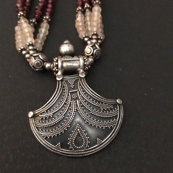 Sterling and semi precious stones. - Picture 2 of 2